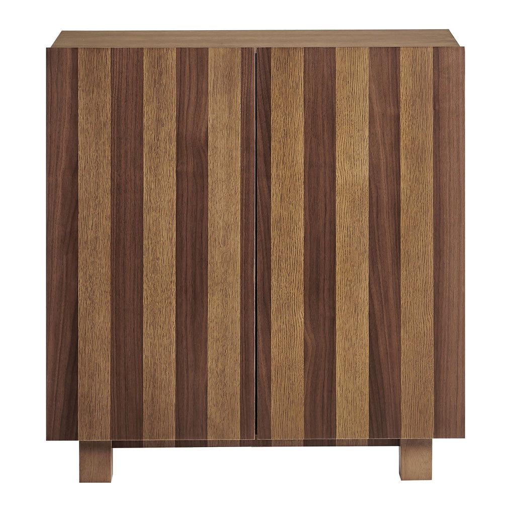 Commode d'appoint 2 portes rayée Kline
