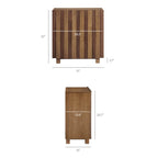 Commode d'appoint 2 portes rayée Kline