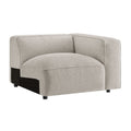 Fauteuil modulaire d'angle droit rembourré en tissu bouclé Auren Lattice