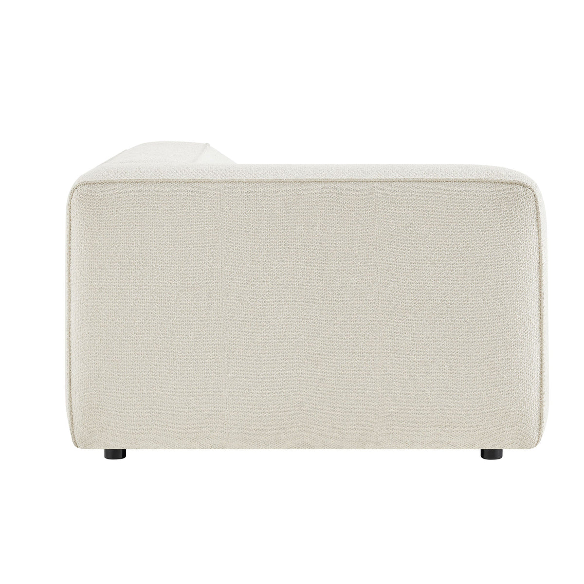 Fauteuil modulaire gauche rembourré en bouclé Auren Lattice