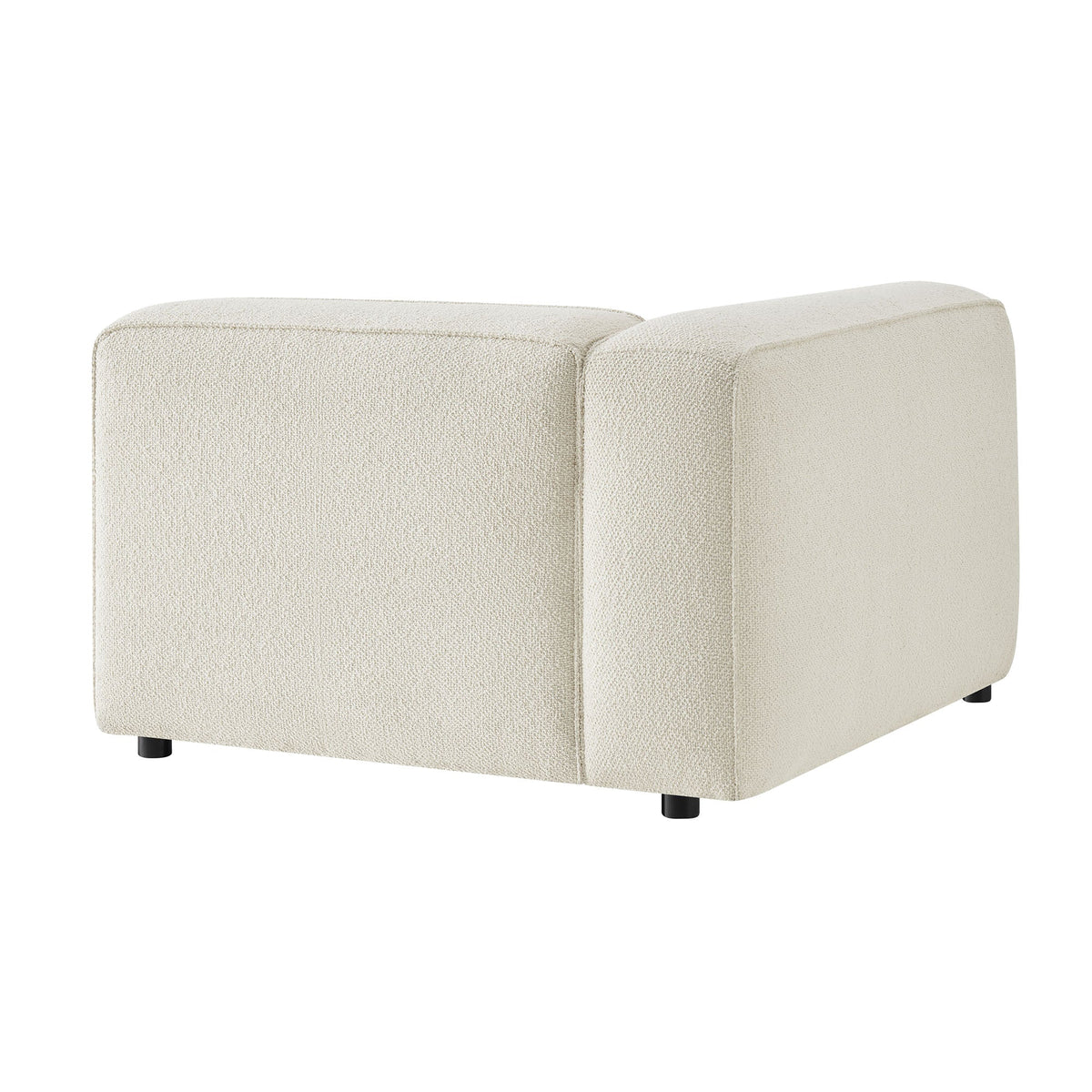 Fauteuil modulaire gauche rembourré en bouclé Auren Lattice