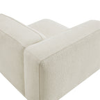 Fauteuil modulaire gauche rembourré en bouclé Auren Lattice