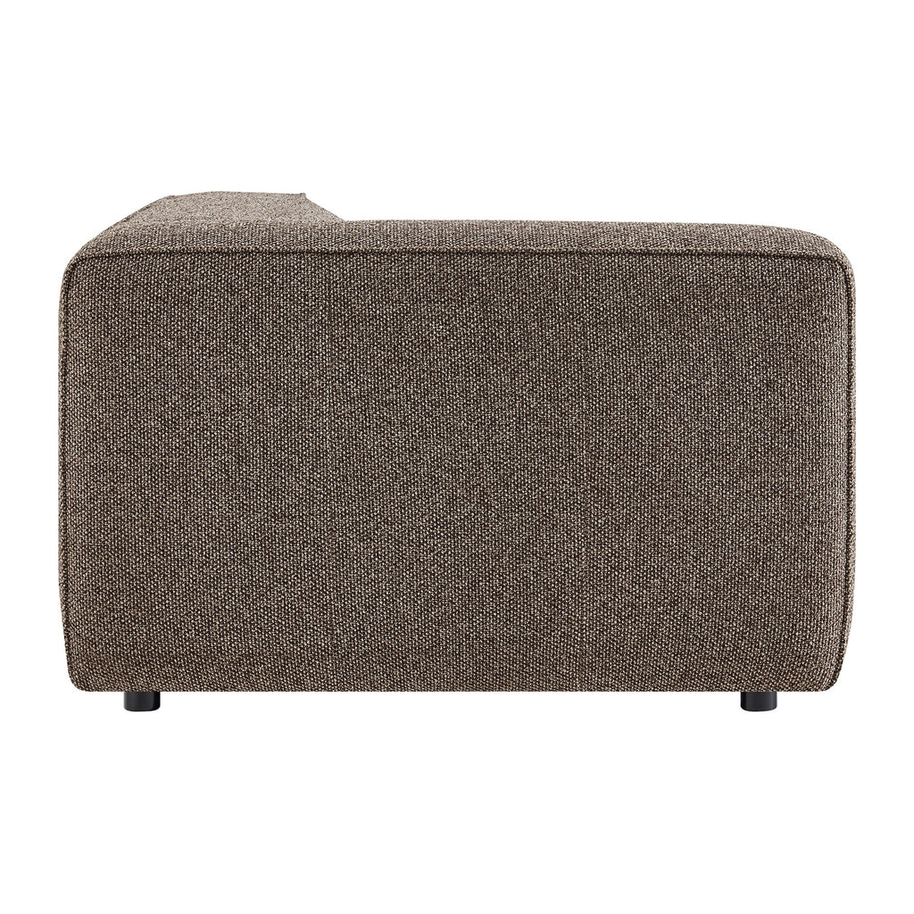 Fauteuil modulaire gauche rembourré en bouclé Auren Lattice
