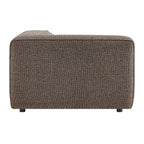 Fauteuil modulaire gauche rembourré en bouclé Auren Lattice