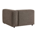 Fauteuil modulaire gauche rembourré en bouclé Auren Lattice