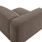 Fauteuil modulaire gauche rembourré en bouclé Auren Lattice
