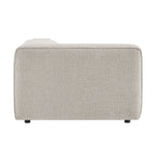 Fauteuil modulaire gauche rembourré en bouclé Auren Lattice