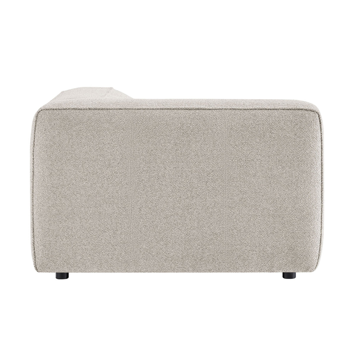 Fauteuil modulaire gauche rembourré en bouclé Auren Lattice