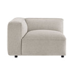 Fauteuil modulaire gauche rembourré en bouclé Auren Lattice