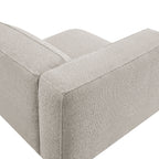 Fauteuil modulaire gauche rembourré en bouclé Auren Lattice