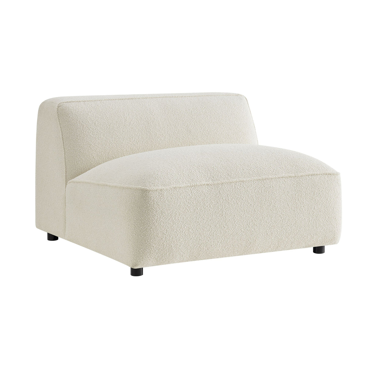 Fauteuil modulaire sans accoudoirs rembourré Auren Lattice Bouclé