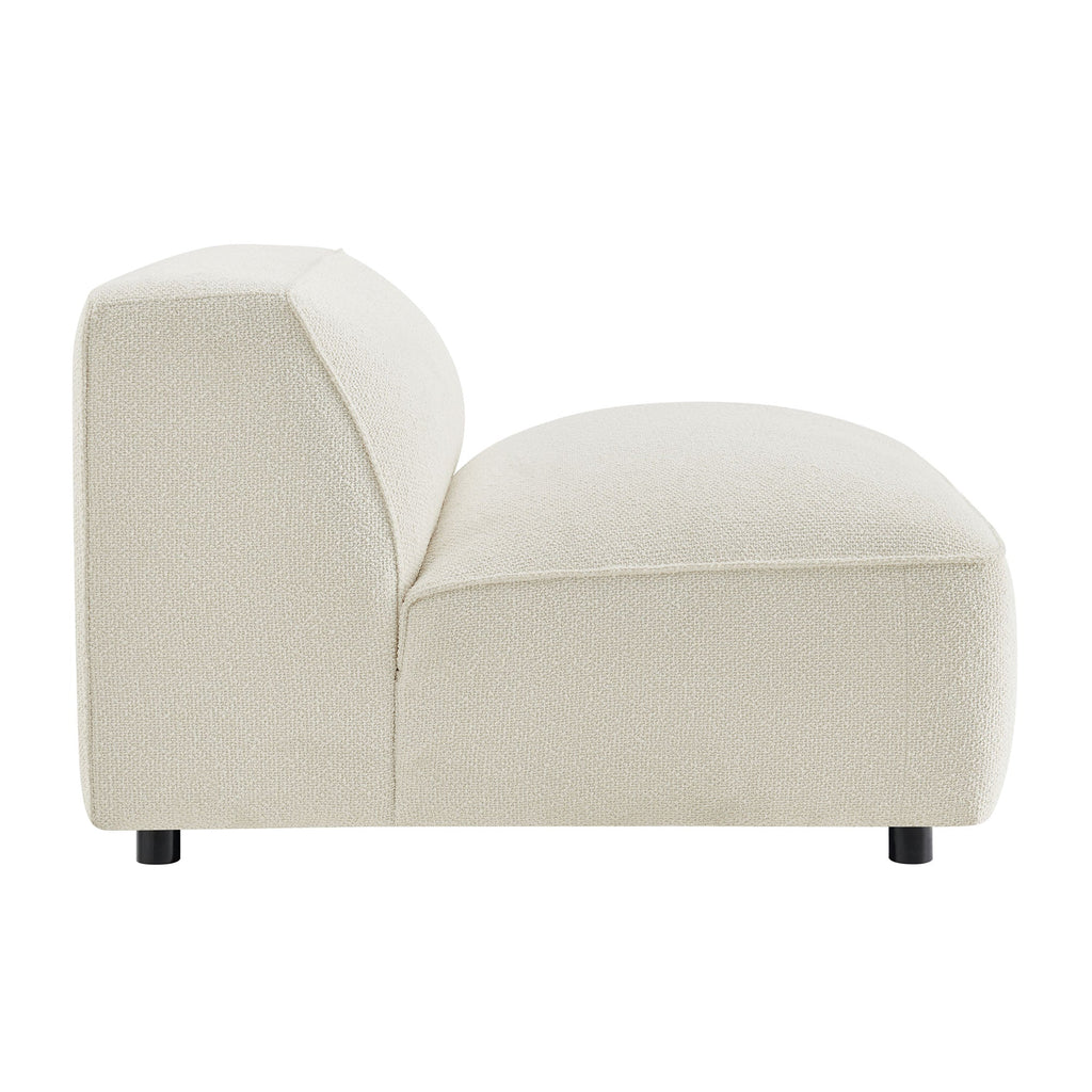 Fauteuil modulaire sans accoudoirs rembourré Auren Lattice Bouclé