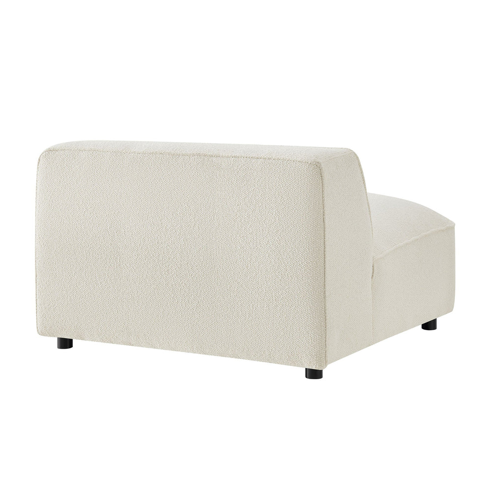 Fauteuil modulaire sans accoudoirs rembourré Auren Lattice Bouclé