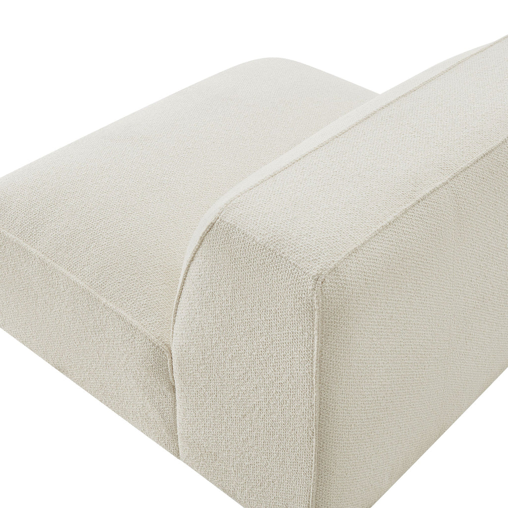 Fauteuil modulaire sans accoudoirs rembourré Auren Lattice Bouclé
