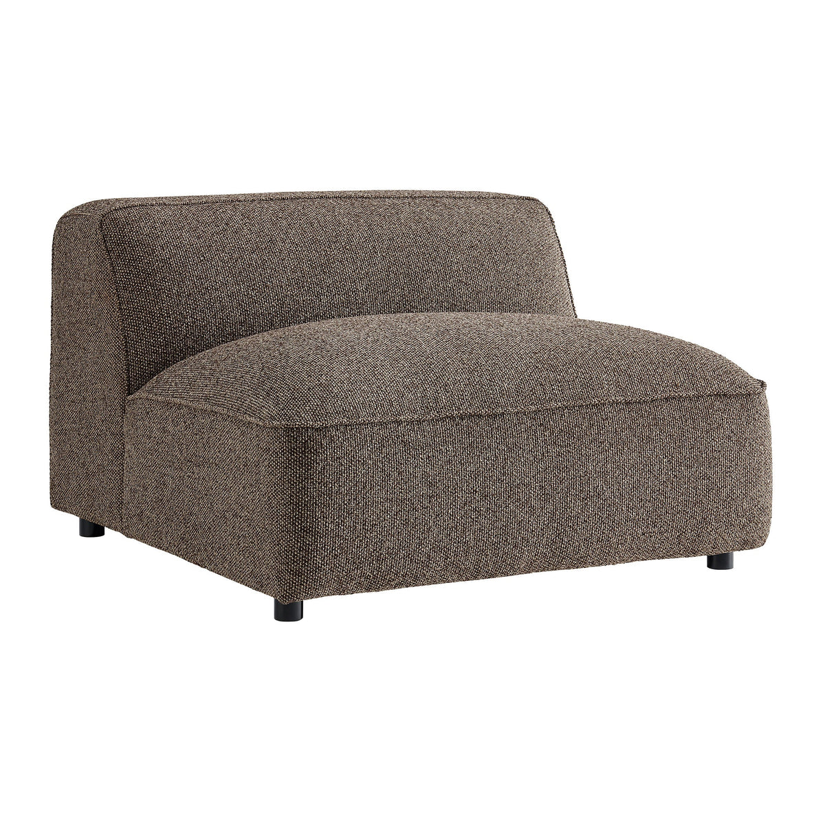Fauteuil modulaire sans accoudoirs rembourré Auren Lattice Bouclé