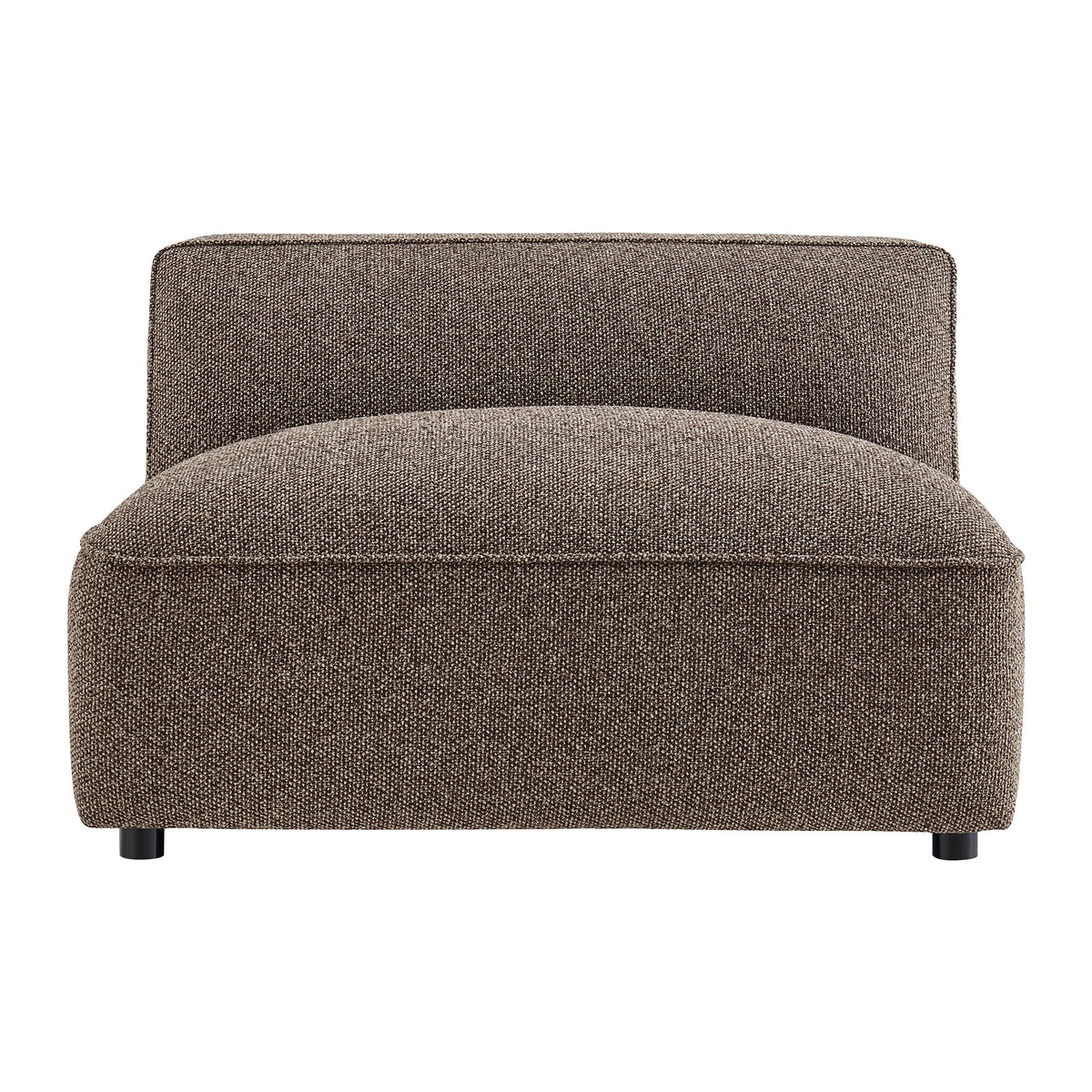 Fauteuil modulaire sans accoudoirs rembourré Auren Lattice Bouclé