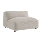 Fauteuil modulaire sans accoudoirs rembourré Auren Lattice Bouclé