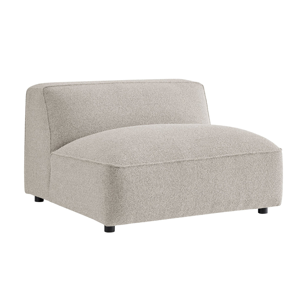 Fauteuil modulaire sans accoudoirs rembourré Auren Lattice Bouclé