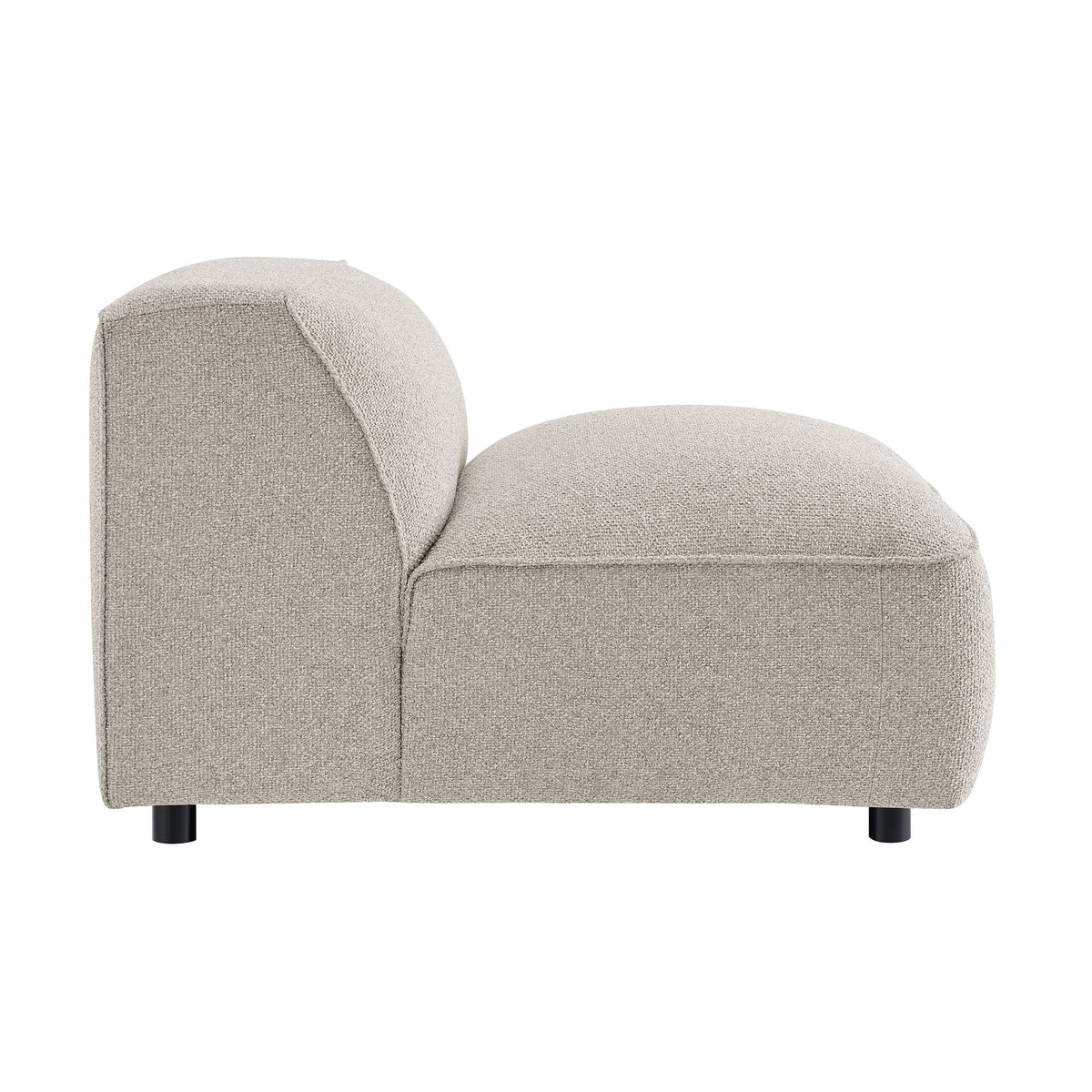 Fauteuil modulaire sans accoudoirs rembourré Auren Lattice Bouclé