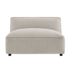 Fauteuil modulaire sans accoudoirs rembourré Auren Lattice Bouclé