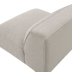 Fauteuil modulaire sans accoudoirs rembourré Auren Lattice Bouclé