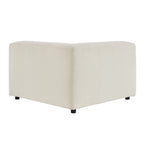 Chaise d'angle modulaire rembourrée Auren Lattice Bouclé