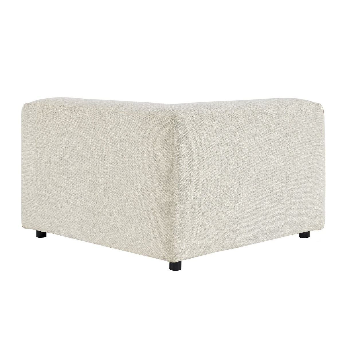 Chaise d'angle modulaire rembourrée Auren Lattice Bouclé