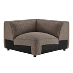 Chaise d'angle modulaire rembourrée Auren Lattice Bouclé