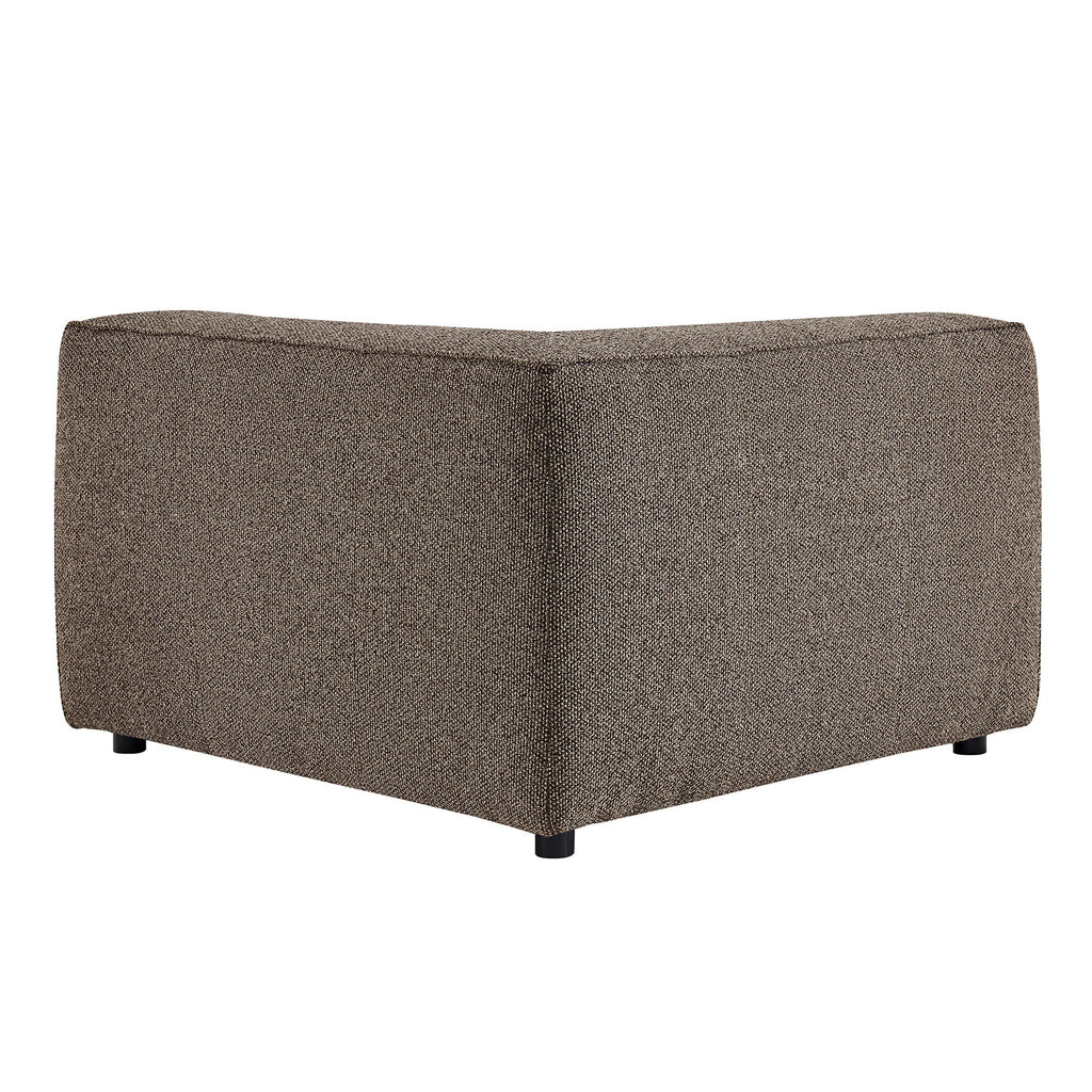 Chaise d'angle modulaire rembourrée Auren Lattice Bouclé