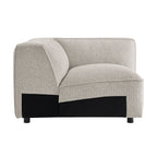 Chaise d'angle modulaire rembourrée Auren Lattice Bouclé