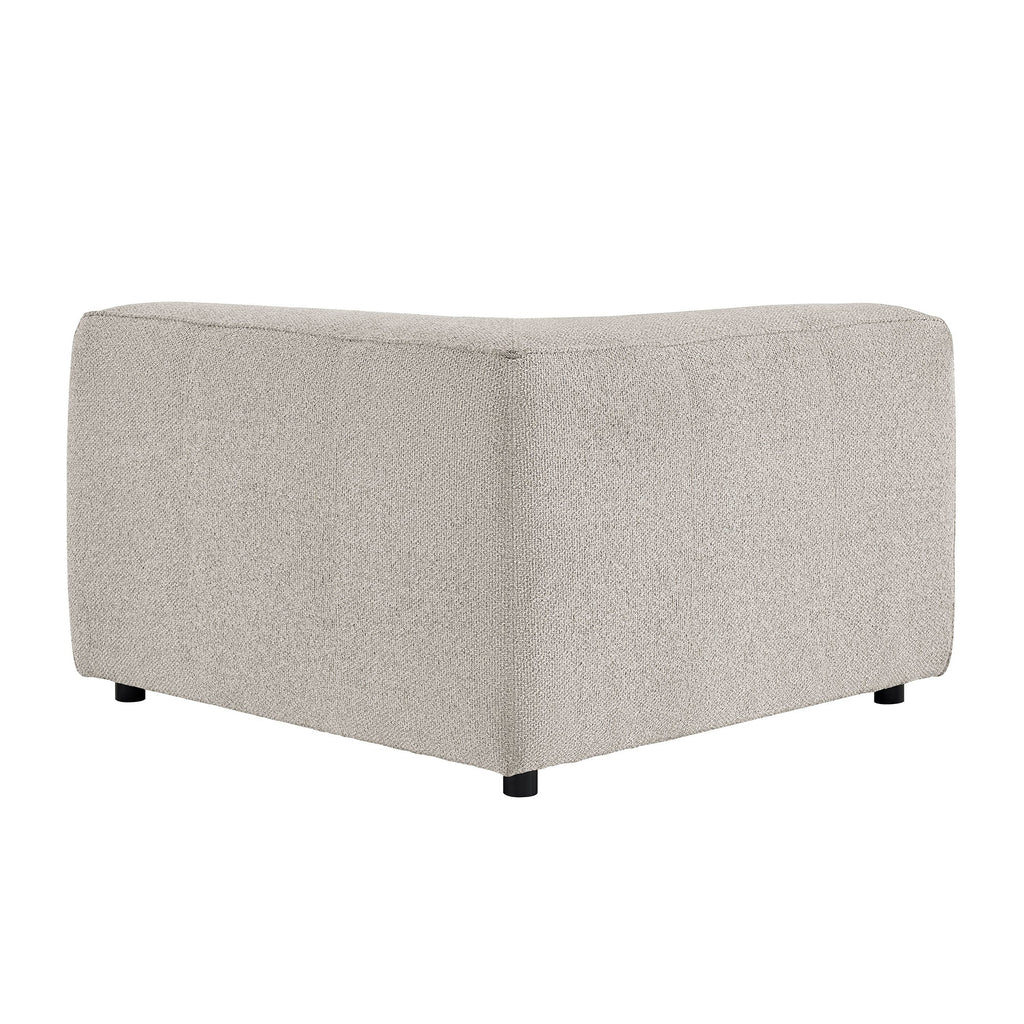 Chaise d'angle modulaire rembourrée Auren Lattice Bouclé