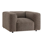 Fauteuil d'appoint rembourré Auren Lattice Bouclé