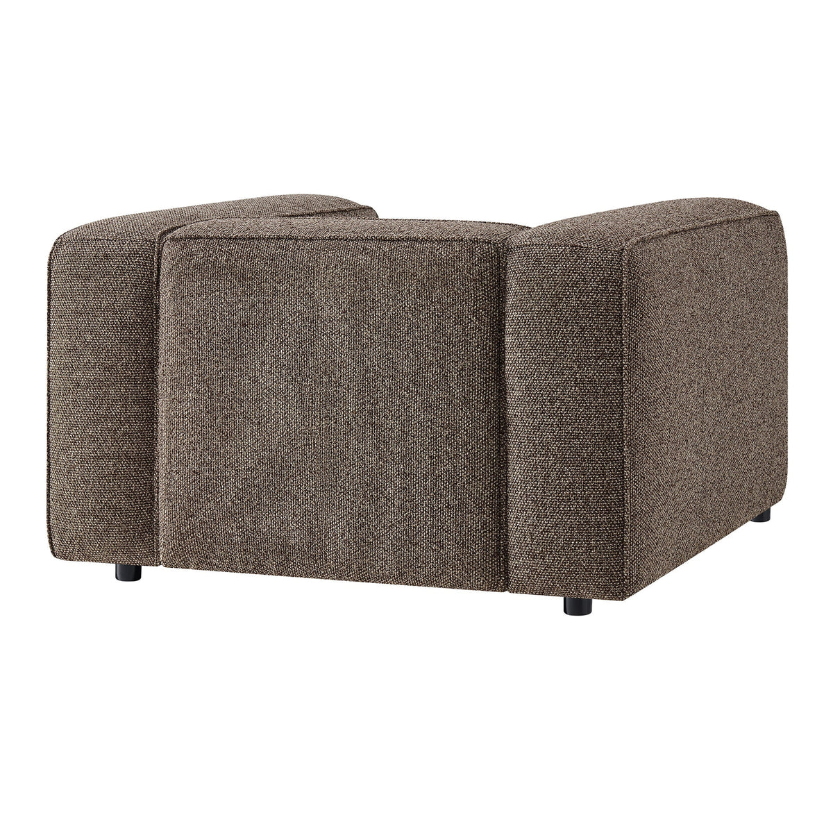 Fauteuil d'appoint rembourré Auren Lattice Bouclé
