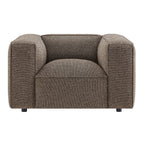 Fauteuil d'appoint rembourré Auren Lattice Bouclé