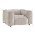 Fauteuil d'appoint rembourré Auren Lattice Bouclé