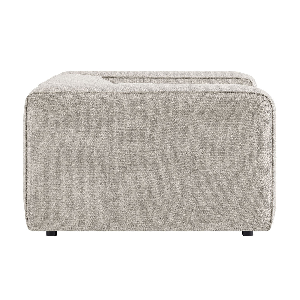 Fauteuil d'appoint rembourré Auren Lattice Bouclé