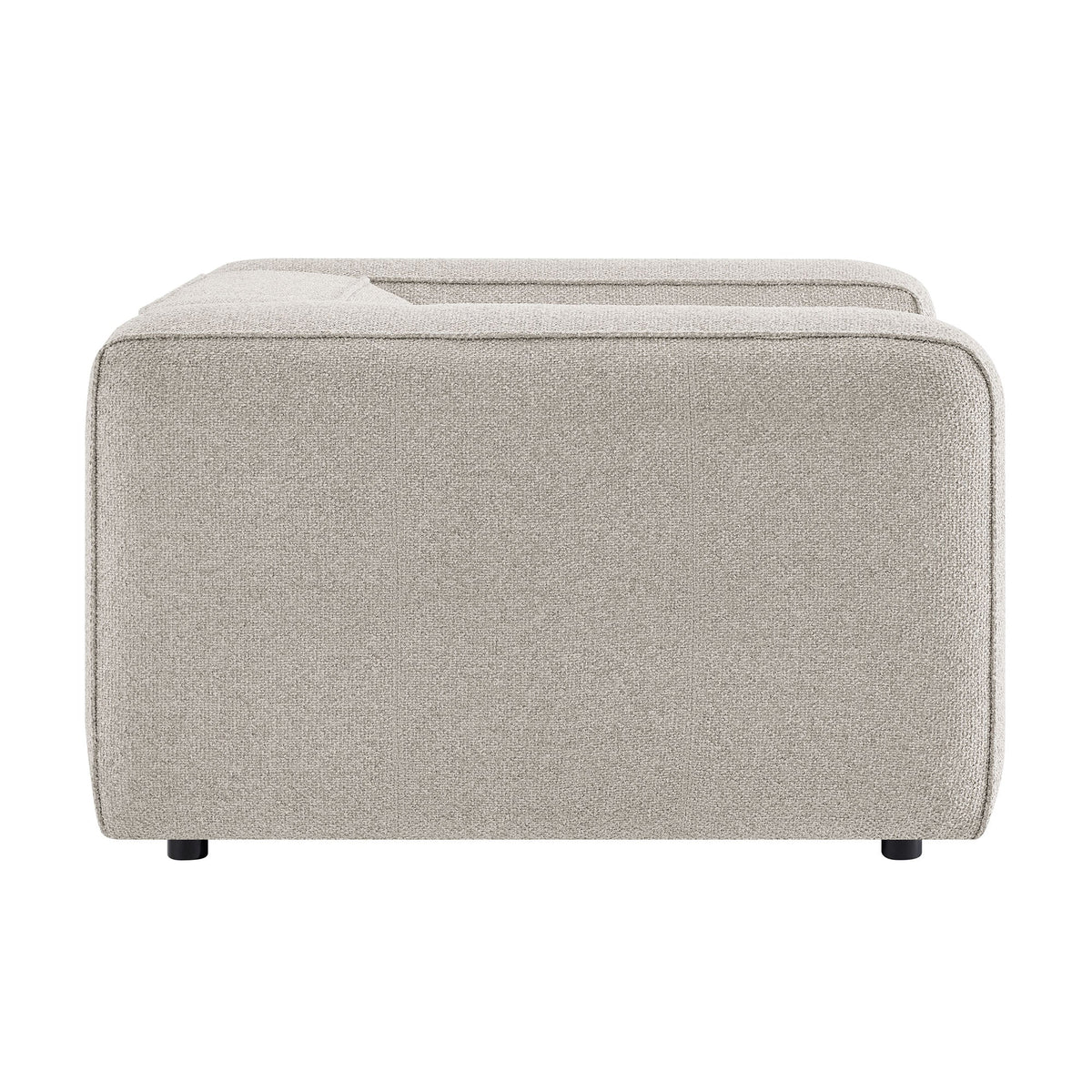 Fauteuil d'appoint rembourré Auren Lattice Bouclé