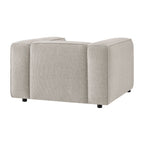 Fauteuil d'appoint rembourré Auren Lattice Bouclé