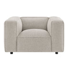 Fauteuil d'appoint rembourré Auren Lattice Bouclé