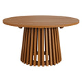 Table basse d'extérieur ronde en bois de teck Lane de 31 pouces