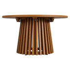 Table basse d'extérieur ronde en bois de teck Lane de 31 pouces