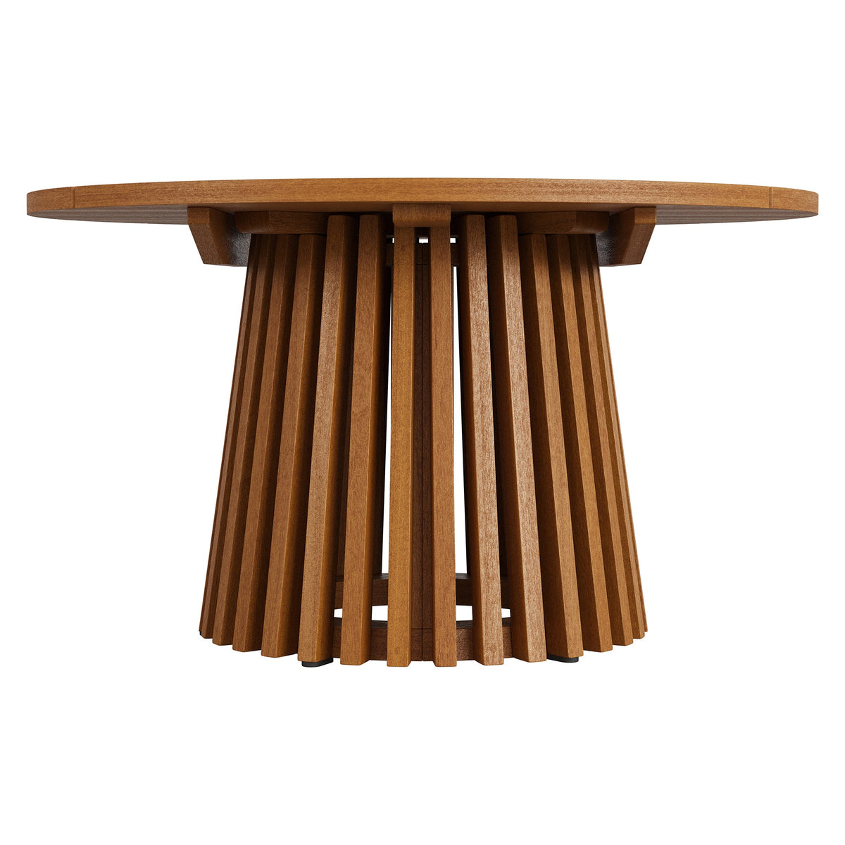Table basse d'extérieur ronde en bois de teck Lane de 31 pouces