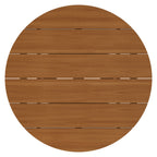 Table basse ronde d'extérieur en teck Lane de 39 pouces