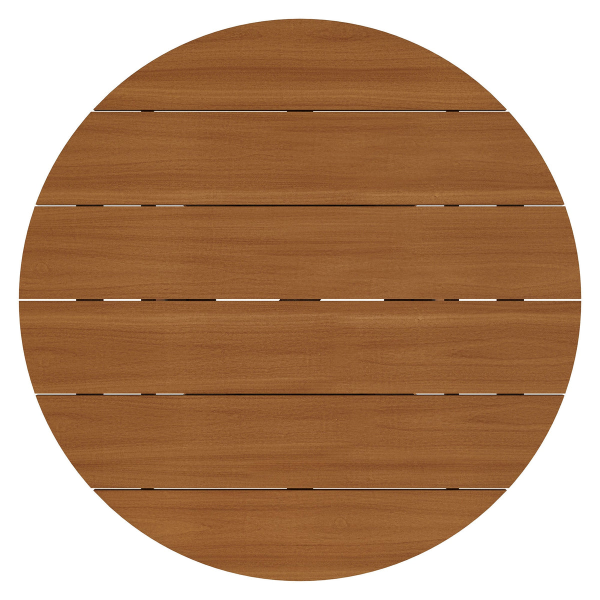 Table basse ronde d'extérieur en teck Lane de 39 pouces