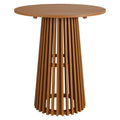 Table de bar ronde d'extérieur en bois de teck Lane de 35 pouces