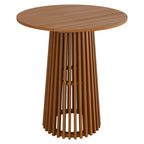 Table de bar ronde d'extérieur en bois de teck Lane de 35 pouces
