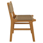 Chaise de salle à manger en bois de teck Rowe pour l'extérieur