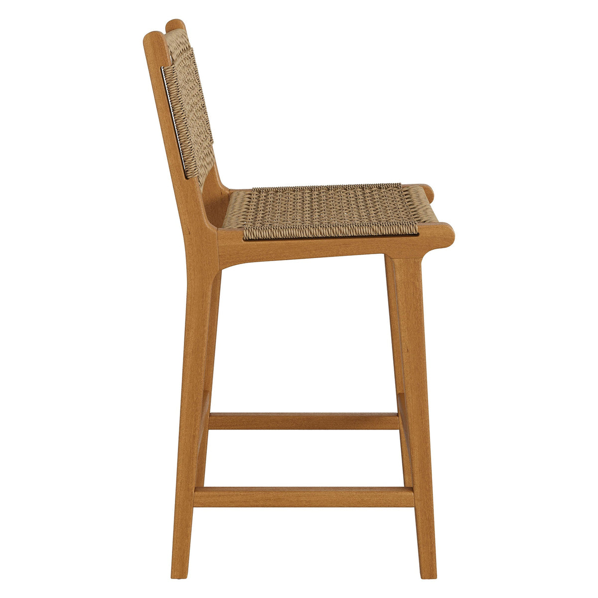 Chaises de comptoir Rowe en teck (lot de 2)