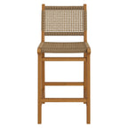 Chaises de comptoir Rowe en teck (lot de 2)