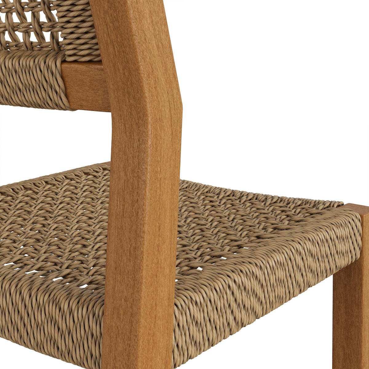 Tabouret de comptoir d'extérieur en bois de teck 40 pouces Reed